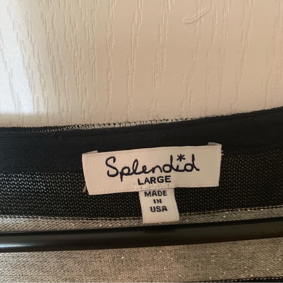 Splendid striped button front sweater - Picture 3 of 5